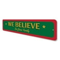 thumbnail image 4 of We believe Christmas Novelty Sign, Metal Wall Decor - 4x18 inches, 4 of 4