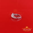 thumbnail image 4 of King of Bling's White 925 Sterling Silver Heart Cubic Zirconia 1.11ct Womens Fancy Ring Size 7, 4 of 13