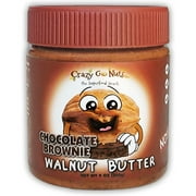 Crazy Go Nuts Walnut Butter - Chocolate Brownie, 9 oz (1-Pack) - Healthy Snacks, Keto, Vegan, Low Carb, Gluten Free, Superfood