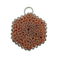 thumbnail image 4 of Limpiador de hierro fundido, cepillo para platos de acero, cepillo para fregar con cadena y inserto de silicona para Naranja, 4 of 9