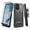 Black, variant on SPY CASE for Moto G Power 5G 2023 Case with Tempered Glass Screen Protector Hybrid Cover with Kickstand Phone Belt Clip Holster - Red
