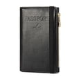 thumbnail image 2 of cpengpj 401 RFID Blocking Passport Wallet, Leather Travel Document Organizer with 11 Card Slots, Ultra Thin Men Women RFID Protection Secure Wallet for Travel Accessories, 2 of 8