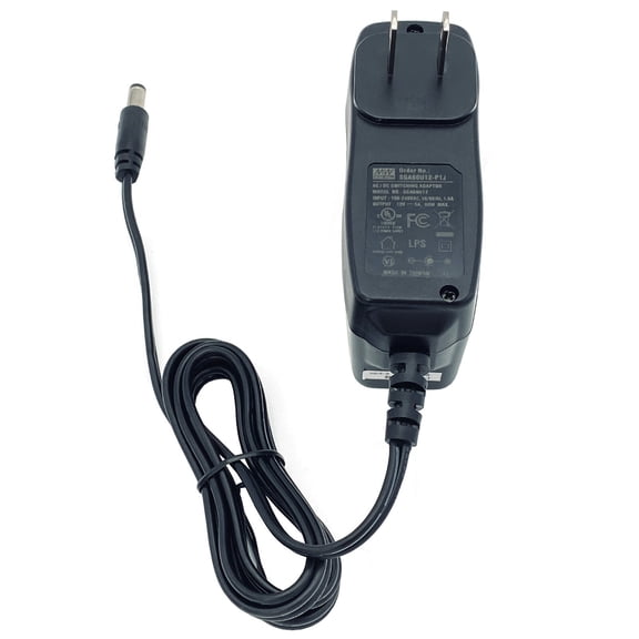 Pre-Owned Genuine Mean Well SGA60U12-P1J AC Adapter 60W 12V 5A Power Supply 5.5x2.0 mm