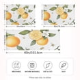 thumbnail image 2 of Yayeee Pillowcase Standard Size Set of 2 Satin Wrinkle Resistant Pillow Case, White Watercolor Oranges, 2 of 7