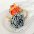 thumbnail image 3 of Clearance!Flower Napkin Rings Handmade Rose Napkin Ring Holders, Plant Napkin Holders, Floral Serviette Buckles Holder for Valentine, Weddings, Thanksgiving, Parties Table Settings Decor, 3 of 6