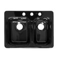 thumbnail image 1 of Lyons Industries Deluxe 25'' x 19.5'' Designer Double Bowl Self-Rimming Kitchen Sink, 1 of 5