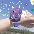 thumbnail image 4 of Watch Fan Portable Mini Small Fan Student Children Folding Fan, 4 of 4