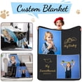 thumbnail image 5 of Personalized Custom Blanket with Picture Text Customized Memorial Gifts Blankets Using My Own Photos Customize Memorial Gifts for Father Mother Day (Seven photos, 60x80in(152.4x203.2cm)), 5 of 5
