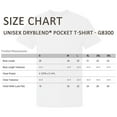 thumbnail image 4 of Gildan Unisex DryBlend Short Sleeve Pocket T-Shirt Crewneck Tees (White , XL), 4 of 6