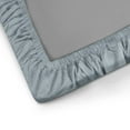 thumbnail image 3 of 410 TC Dusty Blue Twin Size Sheet Sets By Cooling Planet, 3 of 9