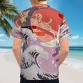 thumbnail image 6 of High Quality Hawaiian Shirts for Men Short Sleeve Aloha Beach Shirt Floral Summer Casual Button Down Shirts Blouses L62LXH, 6 of 7