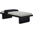thumbnail image 3 of Meridian Furniture Arlington Mint Green Chenille Fabric Bench, 3 of 17