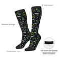 thumbnail image 5 of Picia Women Crew Soft Moisture-wicking Socks Space Rockets Pattern Design Cotton Socks, One Size fit All, 5 of 9
