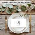 thumbnail image 4 of Koyal Wholesale Formal Black & White Table Tent Place Cards, Table Numbers 1-20, 1-Set, 4 of 5