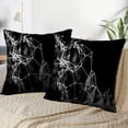 thumbnail image 4 of LALILO Throw Pillow Covers Network Lines And Dots Mesh Field Technology Science Computer Networks Internet Social Set of 2 Square 18 x 18 Inch Pillowcase, 4 of 5