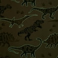 thumbnail image 6 of Your Zone Green Dinosaur Glow in the Dark Kids Nap Mat, 24" x 70", 6 of 10