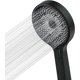 thumbnail image 1 of Rociador, teleducha grande 130 mm. Rociador de mano con 3 modos de chorro, ducha extraíble, set de ducha premium. Masaje spa (negro) brillar Electrónica, 1 of 5