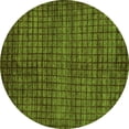 thumbnail image 1 of Ahgly Company Indoor Round Oriental Green Modern Area Rugs, 4' Round, 1 of 4