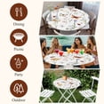 thumbnail image 6 of Spring Butterfly Floral Round Tablecloth 36-44 Inch Round Fitted Table Cloth with Elastic Edge, Pastoral Botanical Watercolor Waterproof Table Cover Protector for Outdoor Picnic Party Dining, 6 of 6