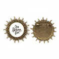 thumbnail image 1 of Una cita de amor de toda la vida Pin de gancho de metal vintage con forma de sol Unbranded M, 1 of 3