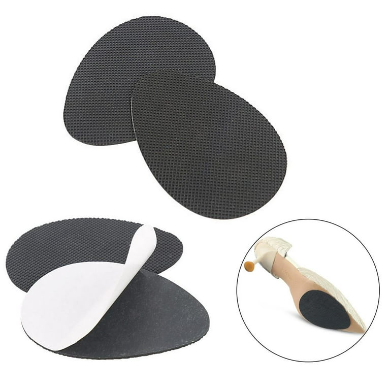 Black Self-Adhesive Anti-Slip Shoe Sole Protectors Grip Pads
