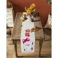 thumbnail image 4 of Table Runner Dresser Scarf 16 x 72 Inch Japanese Cute Cartoon Smile Lucky Cat Beige Texture Table Runners Non-Slip Heat Kitchen Dining Table Decor for Kitchen Farmhouse Indoor Outdoor Home Party, 4 of 7