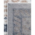 thumbnail image 3 of Unique Loom Oxford Collection Area Rug - Sheldonian (2' x 6' 1" Runner Cream/Navy Blue), 3 of 7