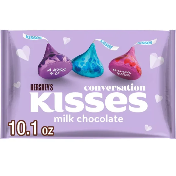 Hershey's Kisses Conversation Valentine's Day Milk Chocolate Candy - 10.1oz