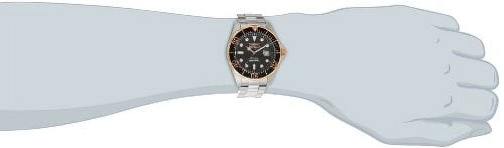 Invicta Men's 12567 Pro Diver Black Carbon Fiber Dial Stainless Steel Watch