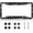 Black Leopard Print, variant on Cute Little Dancing Ghosts Design License Plate Frame, Car Tag Holder, Aluminum Metal, 12 x 6 Inch, Fits Standard US Plates, Rust-Proof, Waterproof