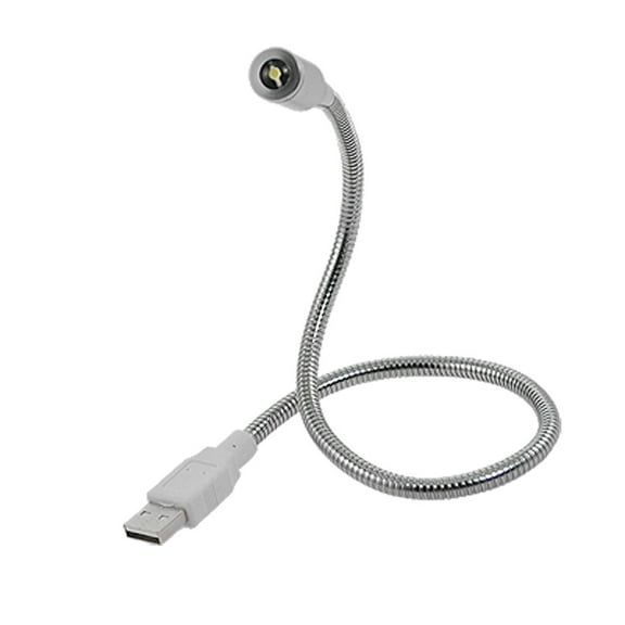 Home Desktop Portable USB 0.25W  Light for Notebook Laptop Silver Tone