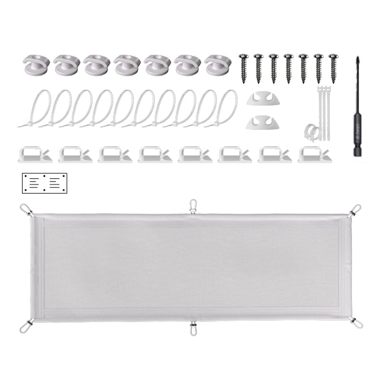 Sturdy Under Table Cable Management Net Space Saving Under Table Cable Organizers Unique Cords Storage Meshes for Gamers