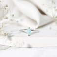 thumbnail image 4 of Rosec Jewels Real Ethiopian Opal Promise Ring for Women - October Birthstone Ring - AAA Quality - Ready to Gift with Jewelry Box, 18K White Gold, US 9.50, 4 of 9
