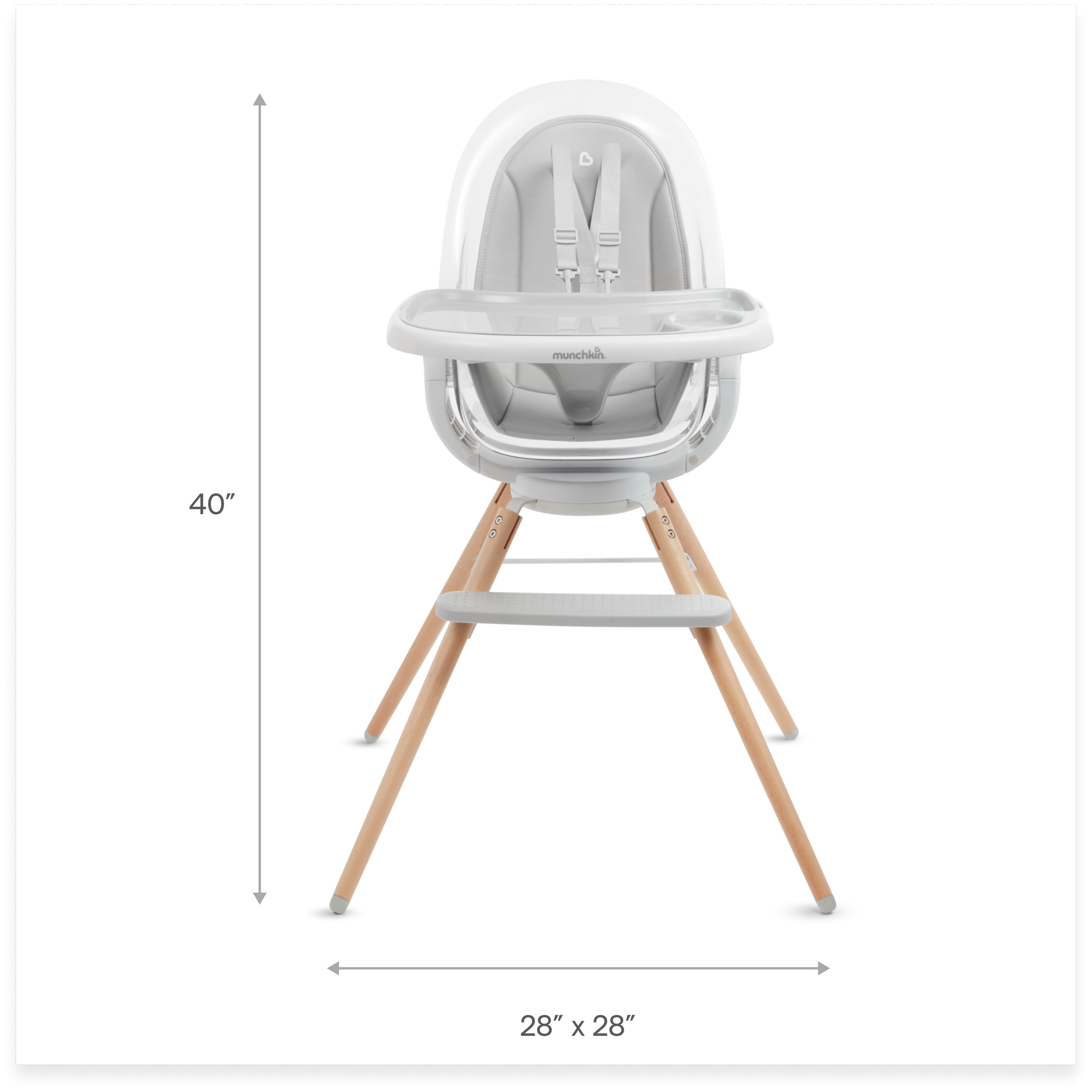 Munchkin® 360° Cloud™ Baby and Toddler High Chair, White, Unisex