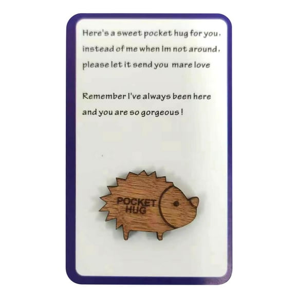 pstuiky Letrero pequeño de madera de bolsillo, recuerdo de madera de bolsillo, regalo para el Día de la Madre o el Día del Padre