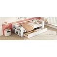 thumbnail image 6 of MAYEERTY Twin Size Daybed with Shelves and Drawers, White, 6 of 22