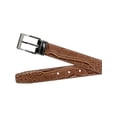 thumbnail image 2 of CTM Leather Croc Print Dress Belt with Clamp On Buckle, 2 of 5