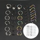 thumbnail image 3 of 39 piezas retenedor de perno prisionero de conjunto de joyería de perforación de para acero inoxidable, 3 of 9