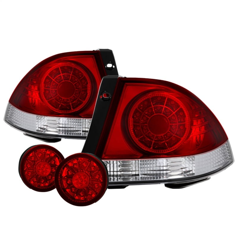 Spyder 0103 Lexus IS300 LED Tail Lights Red Clear ALTYDLIS300LED