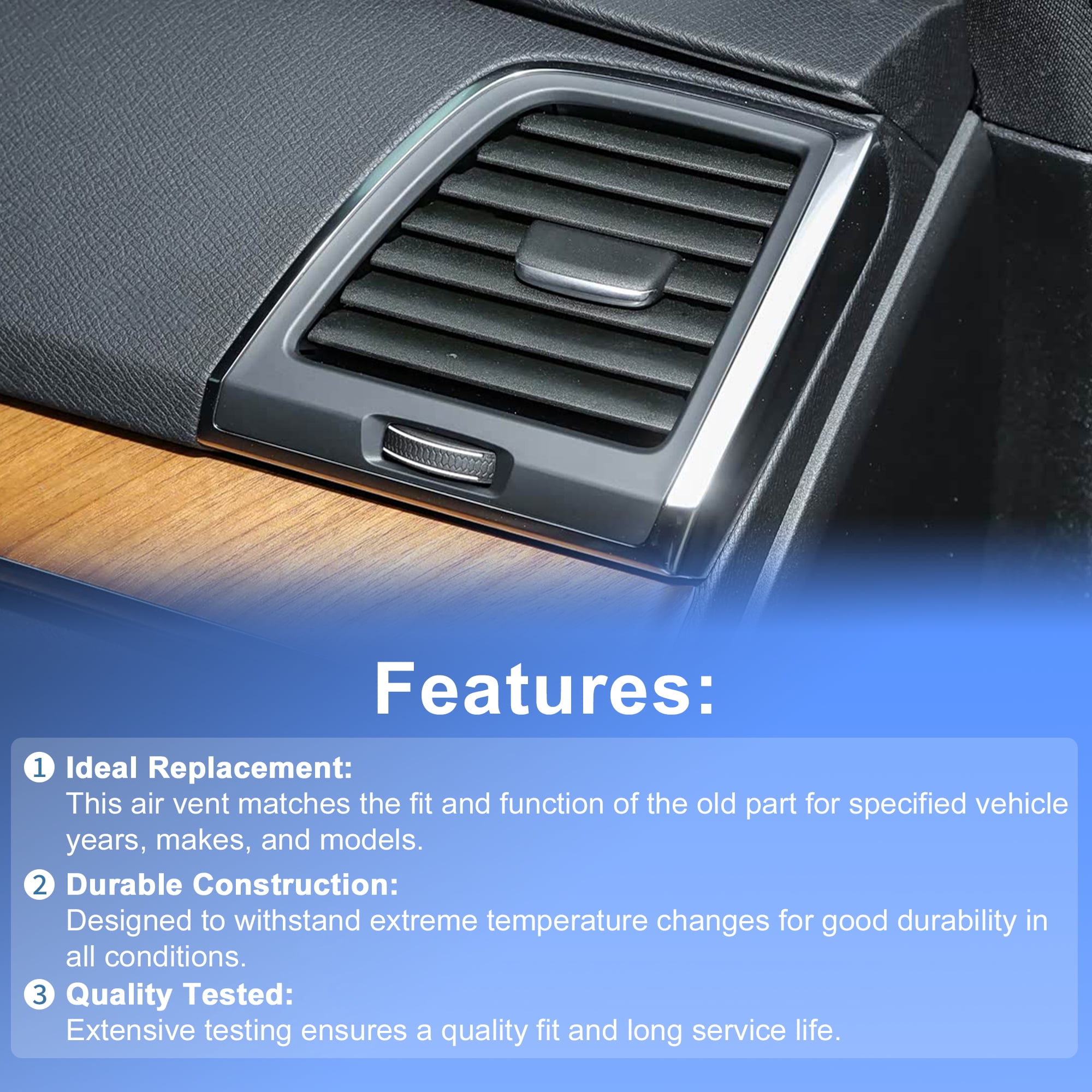 Unique Bargains 32219346 Dashboard Air Vent for Volvo XC90 2015-2024 Right Grille