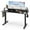 Black, variant on Costway 55"x 24" Electric Standing Desk with 2 Drawers Monitor Stand Storage Shelf White