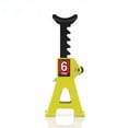 thumbnail image 1 of 2-Piece Yellow Metal Simulation Jack Stands for 1/24 Remote Control Tracked Vehicles - Die-Cast Model Car Repair Tools, 210×210×5.3mm, 13g Each, Plastic Package Included, 1 of 5