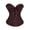Brown, variant on iHPH7 Corset Tops for Women, Bustier Shapewear, Lace Waist Push Up Bodysuit Dark Green L