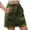 Green, variant on Fgnfyis Denim Mini Skirt Women Skirt Soft Hugging Denim Skirt Elastic Waist Cargo Pocket Denim Short Skirt Women's Skirts Black L
