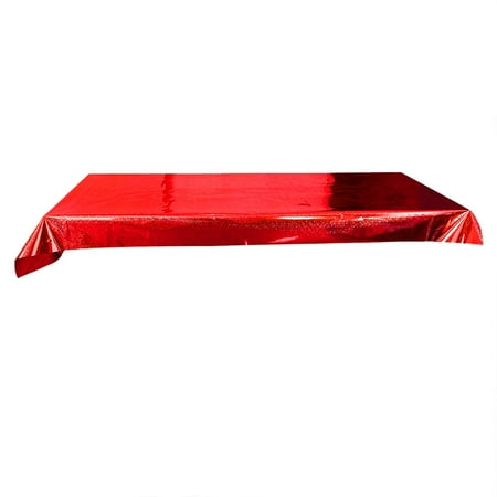 

Heiheiup Foil Wavy Striped Tablecloth Party Holiday Tablecloth Tabletop Decoration Cloth Party Dresses for Teens