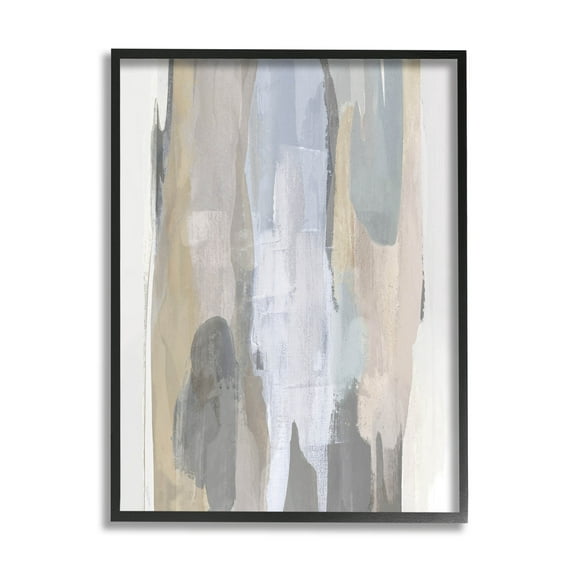 Stupell Industries Modern Neutral Tones Arrangement Graphic Art Black Framed Art Print Wall Art, Design by Jackie Hanson