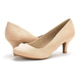 thumbnail image 2 of Zapatos de Mujer DREAM PAIRS LUVLY Tacones Nude de Gamuza Talla 11, 2 of 6