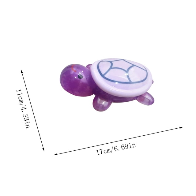 Outdoor Storage Box Turtle Shape With Glow-In-The-Dark Feature And Open Lid Design 17 cm Resin Craft For Garden Easter Decor