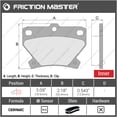thumbnail image 3 of Friction Master D823 Rear Ceramic Brake Pads Replacement Set, 3 of 6