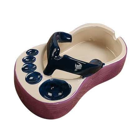 

Tanune Clearance! Fruit Cute Ceramic Bowl Mini French Fries Plate Flip Flops Bowl Creative Plate Fun 1X Snack Plate Clearance Sale Blue